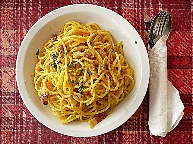 Carbonara pasta - stap vir stap resepte, souse, wenke