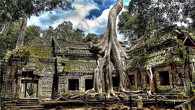 Angkor - jengo kubwa la hekalu huko Kambodia