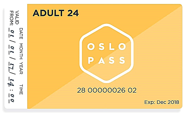 Oslo-metroo kaj publika transporto. Oslo Pass