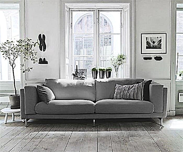 Paggamit ng isang kulay-abong sofa sa interior, mga pagpipilian sa kumbinasyon